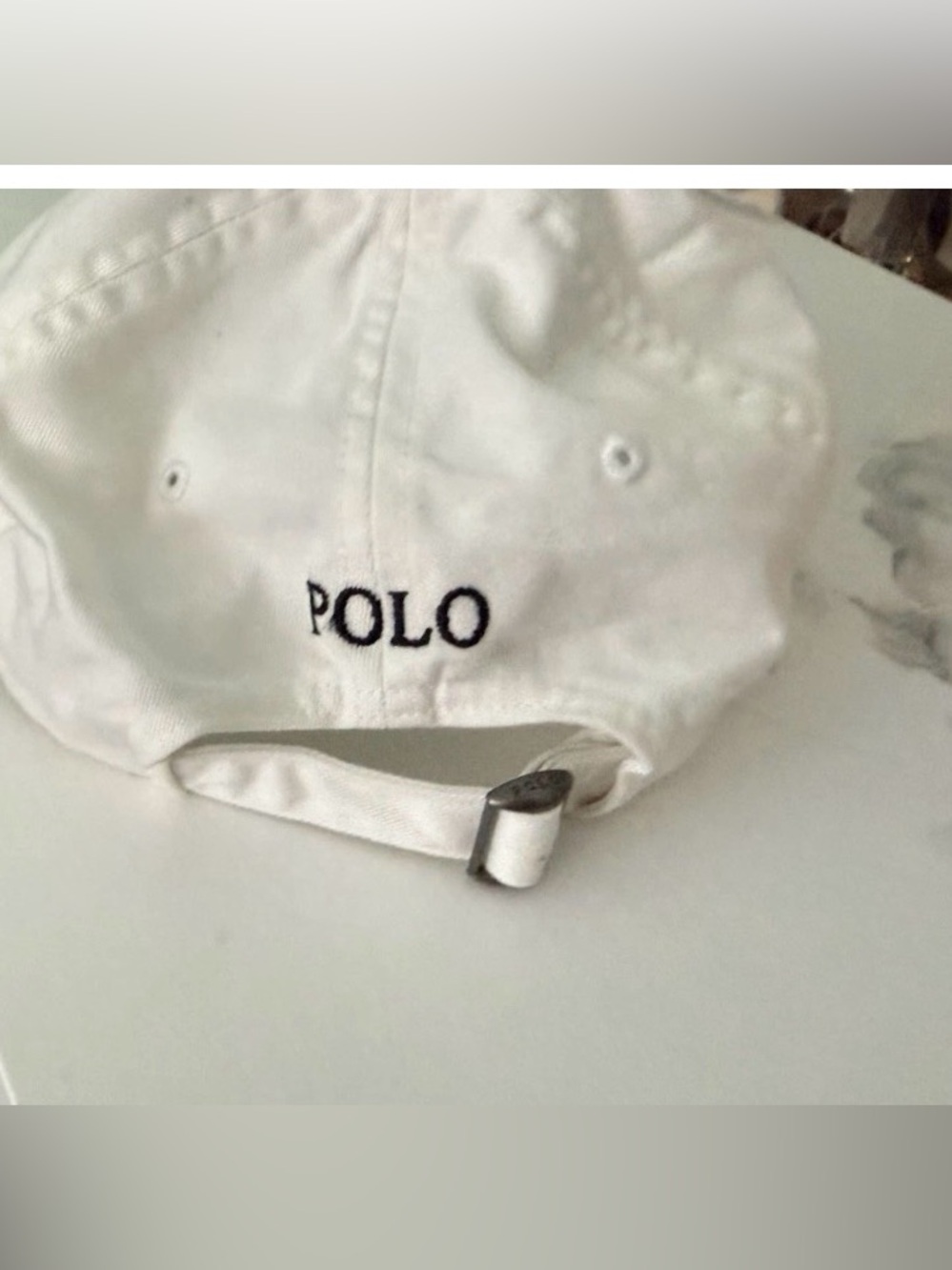 Polo Ralph Lauren BMW Hat Cap Baseball Strap Back One Size White Logo Mens - Picture 7 of 13